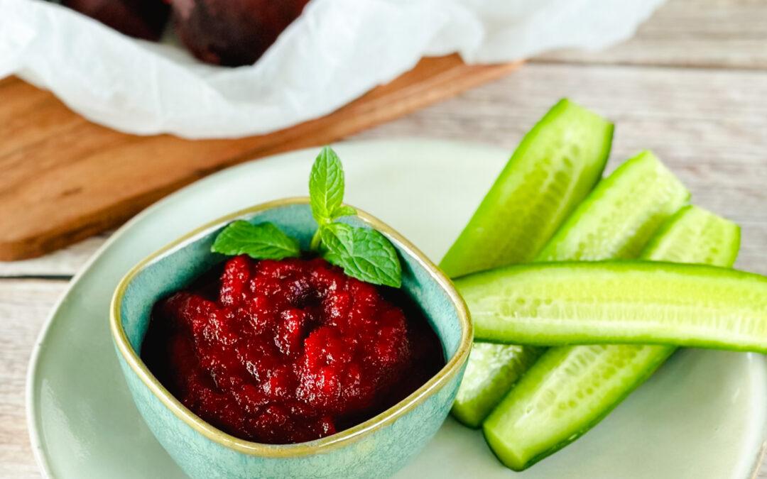 Rote Beete Mandel Hummus