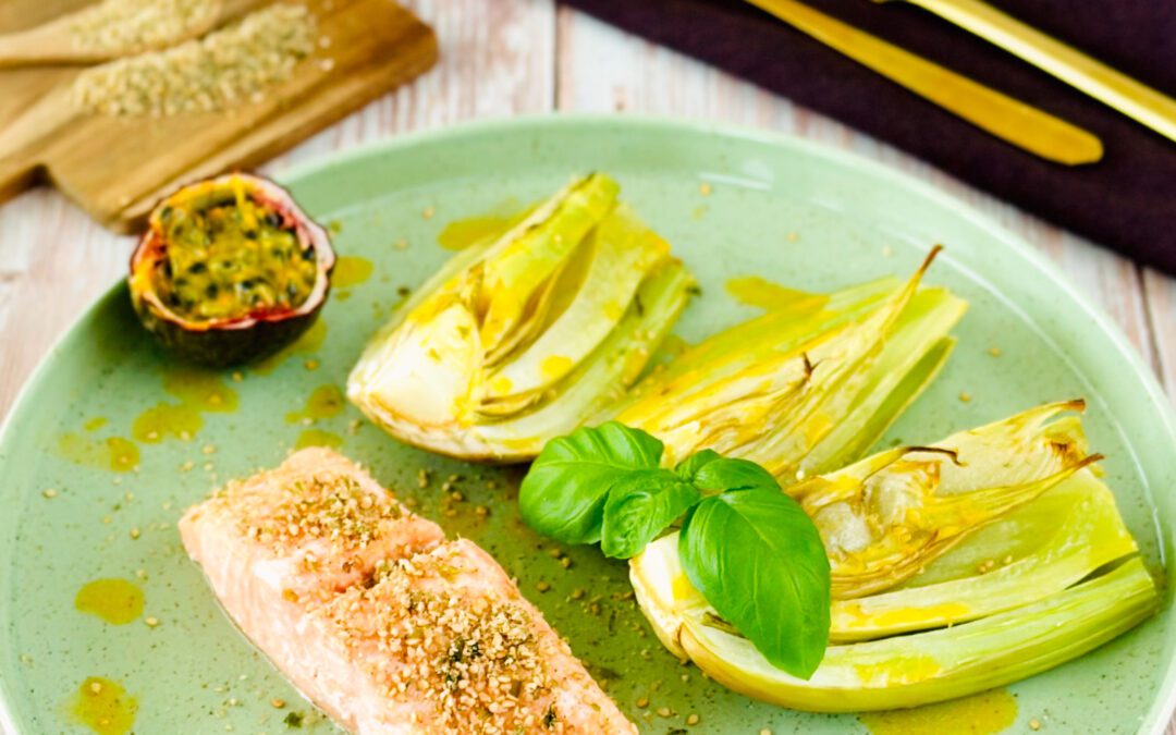 Passionsfrucht Fenchel mit Lachs