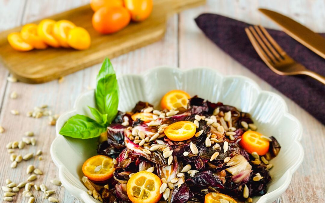 Warmer Radicchio Kumquat Salat