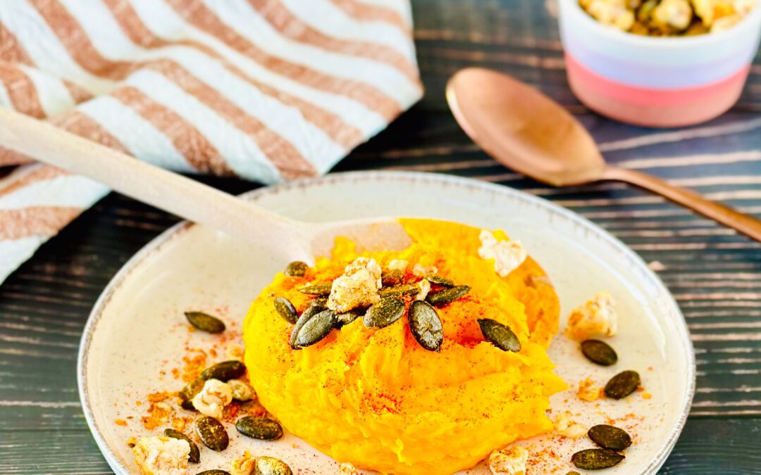 Kürbis Safran Püree