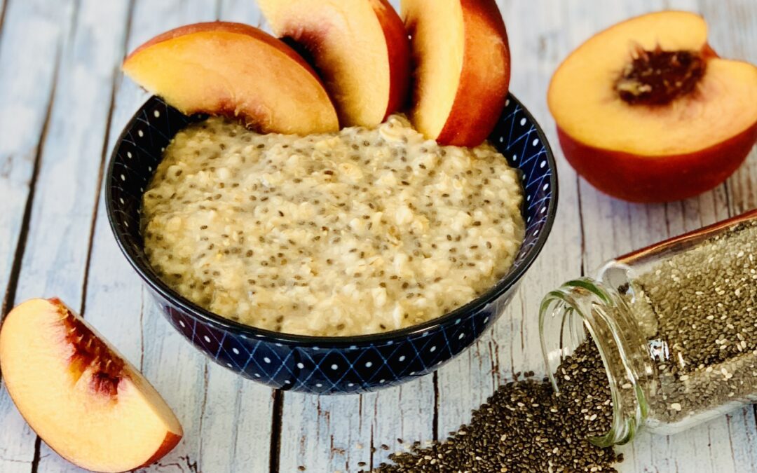 Hafer Chia Porridge mit Hafermilch
