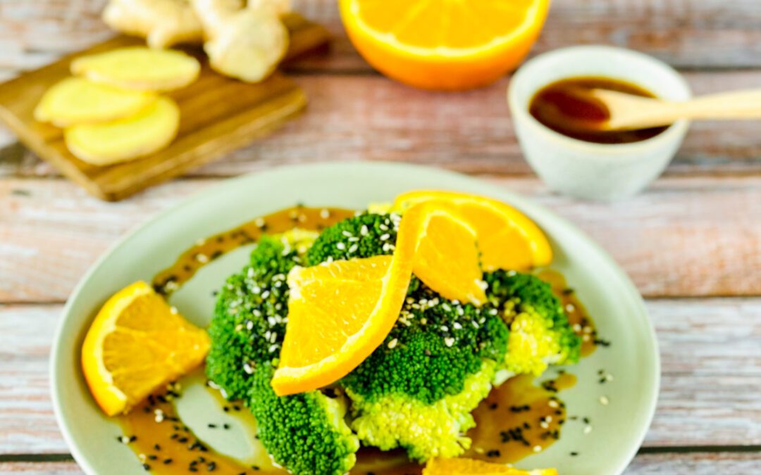 Brokkoli mit Soja Orangen Sauce