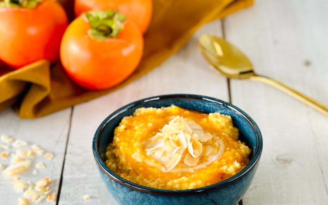 Hirse Kaki Kokos Porridge