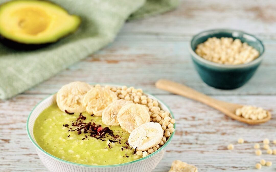 Bananen Avocado Hirse Porridge