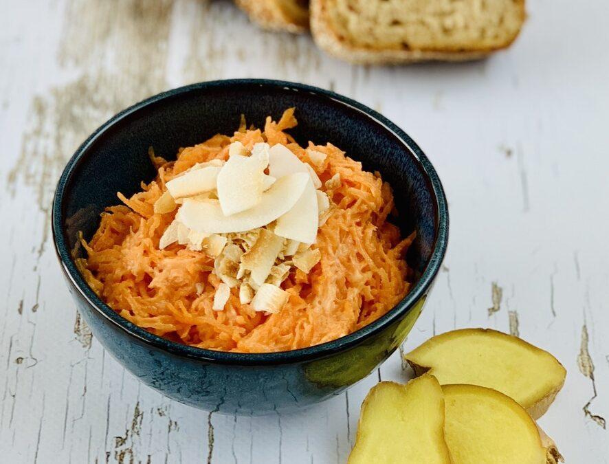 Karotten Kokos Ingwer Salat