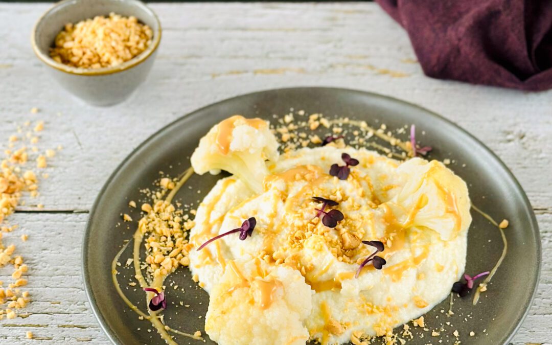Low Carb Blumenkohl Peanutbutter Püree