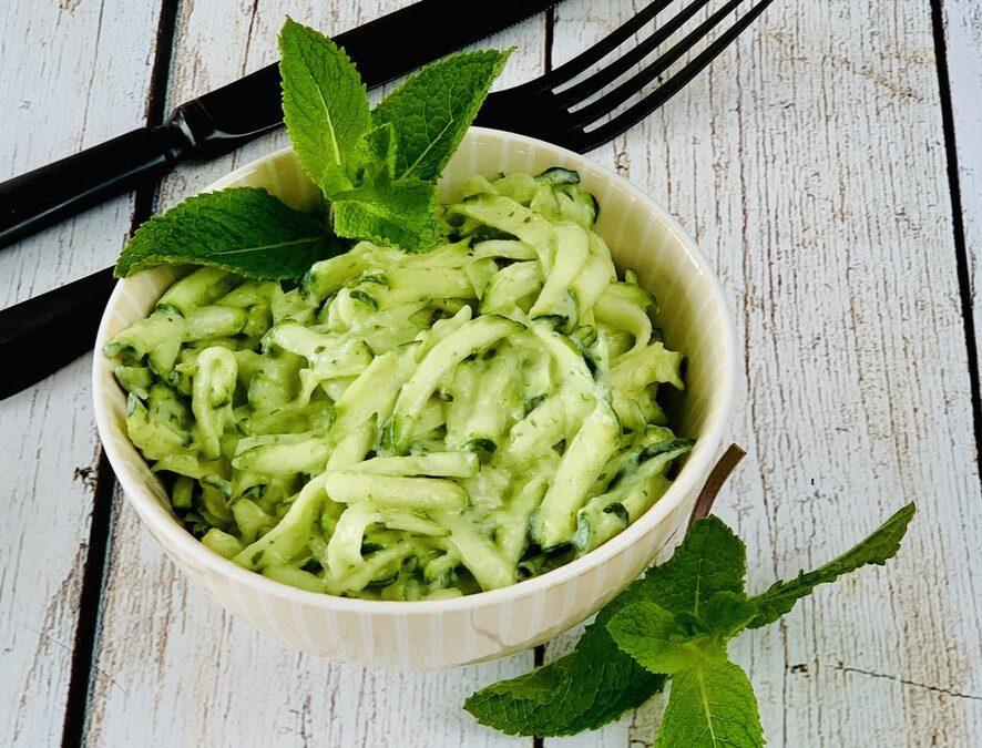 Zucchini Minze Kokos Tzaziki