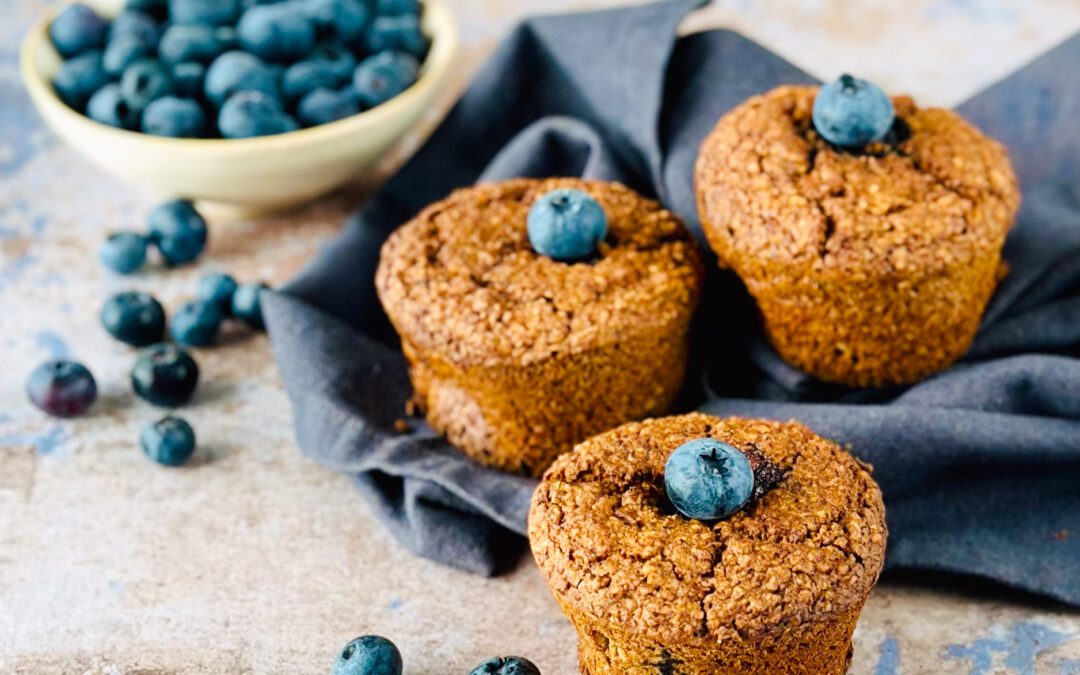 Blaubeeren Haselnuss Muffins