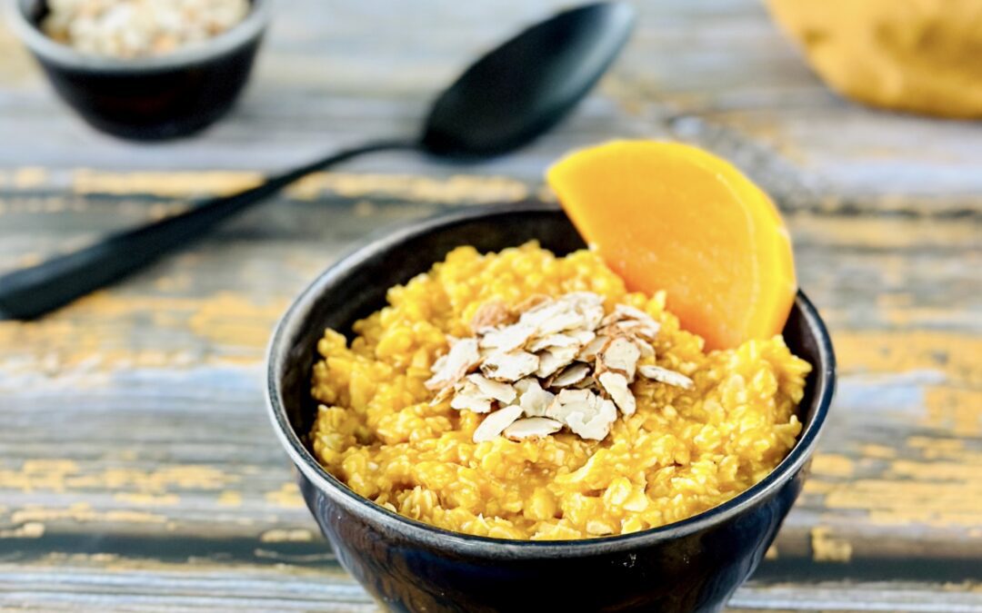 Kürbis Erdmandel Reis Porridge