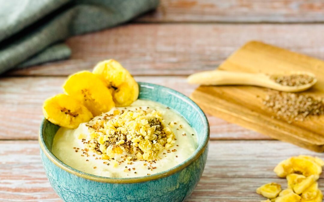 Crunchy Bananen Tofu Kaltschalte