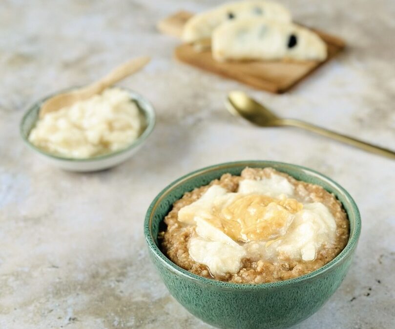 Cherimoya Erdnuss Porridge