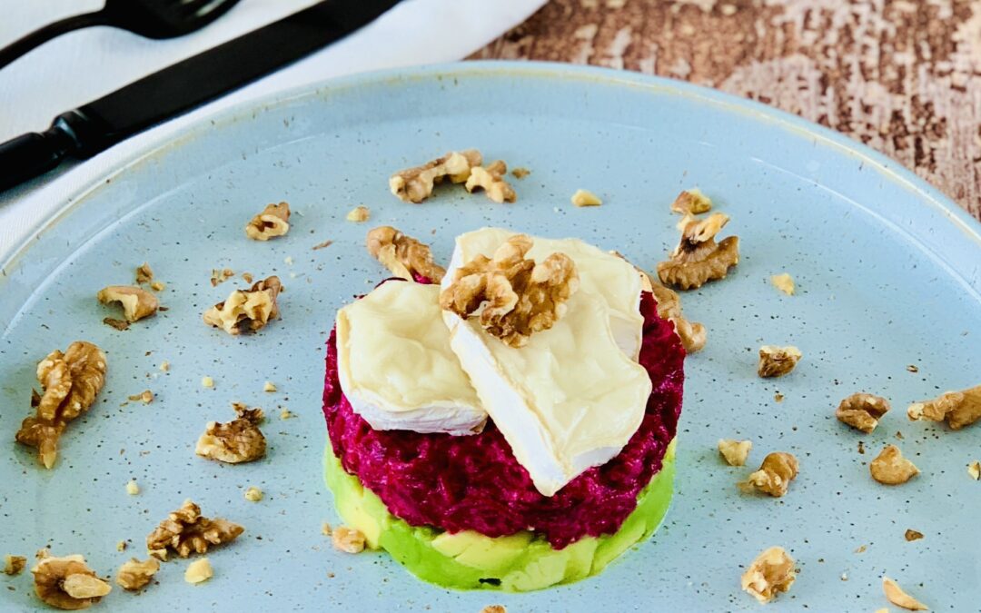Rote Beete Tatar mit Ziegenkäse