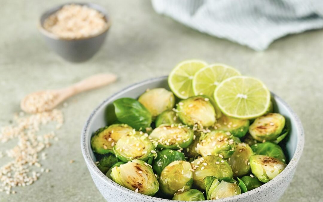 Limetten Sesam Rosenkohl