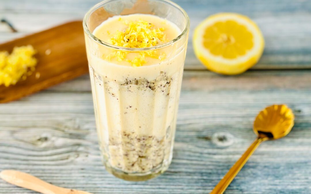Erfrischendes Mohn Hirse Pudding Porridge
