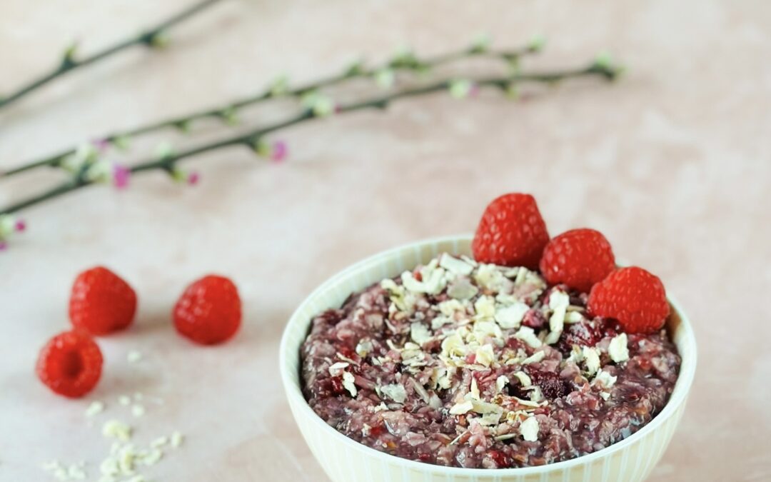 Himbeer Erdmandel Porridge