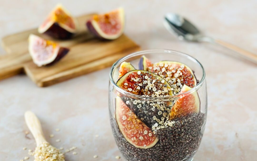 Chia Mohn Pudding mit Feigen