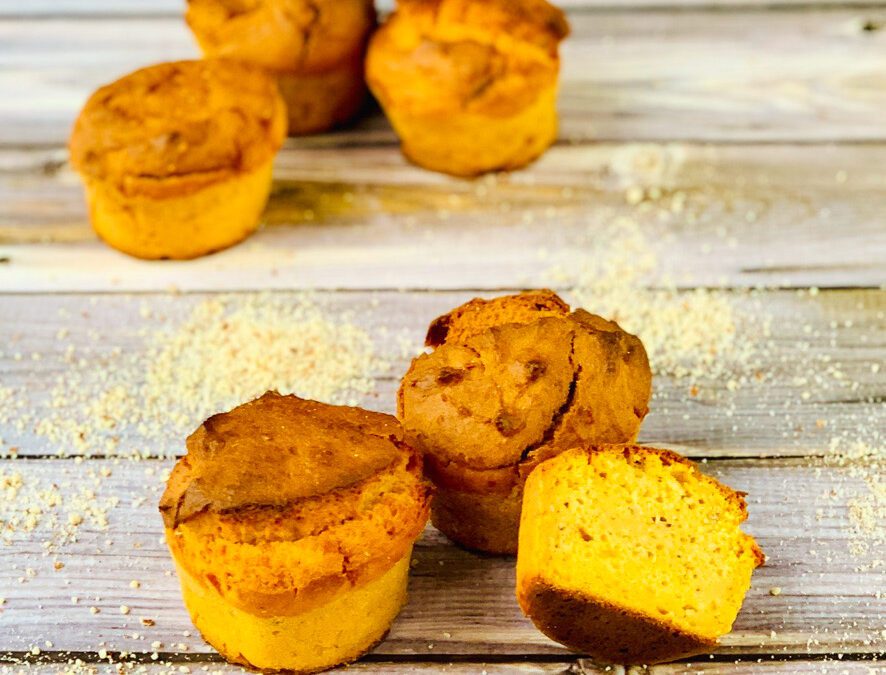 Gewürz Süsskartoffel Mandel Muffins