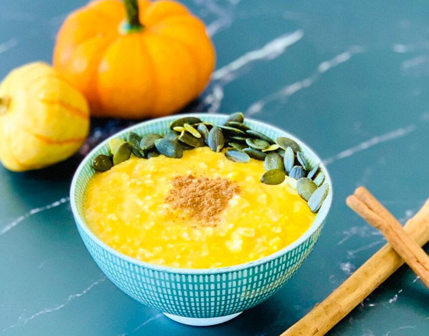 Kürbis Zimt Porridge