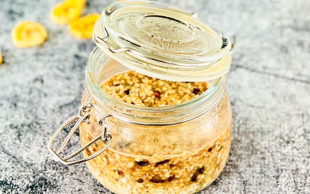 Bananen Kakao Nibs Porridge