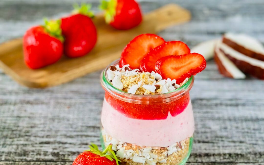 Erdbeeren Kokos Trifle