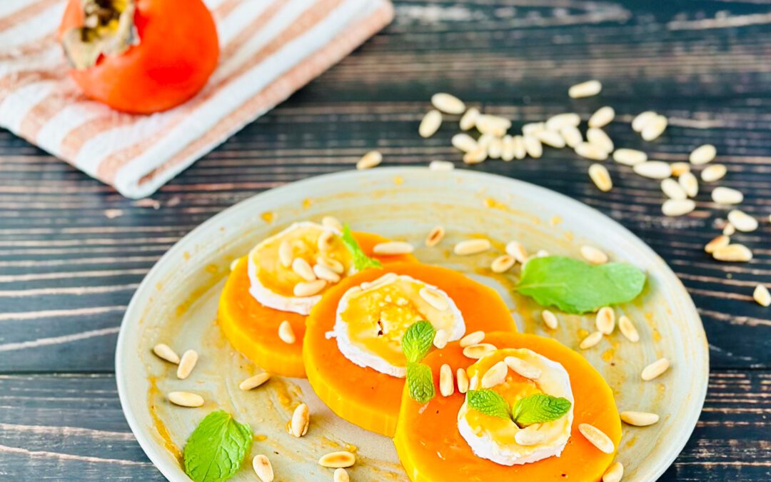 Süsser Kürbis mit Ziegenkäse