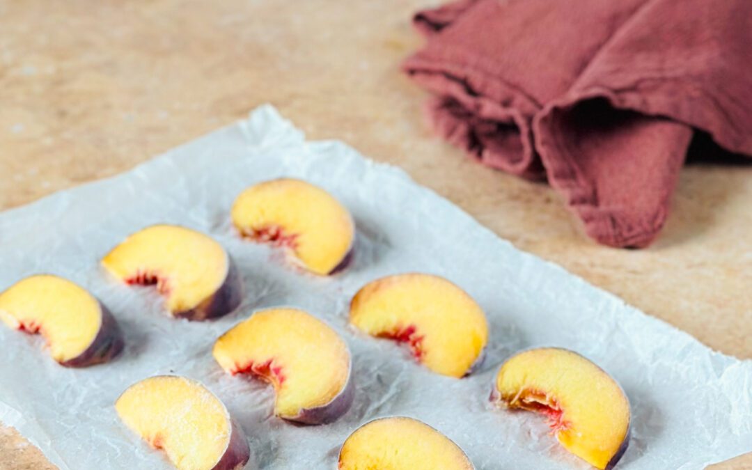 Frozen Peach Bites