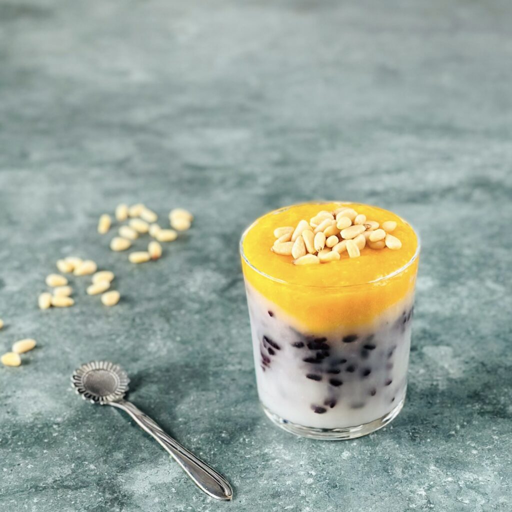 Cremiger Venere Pudding mit Mango