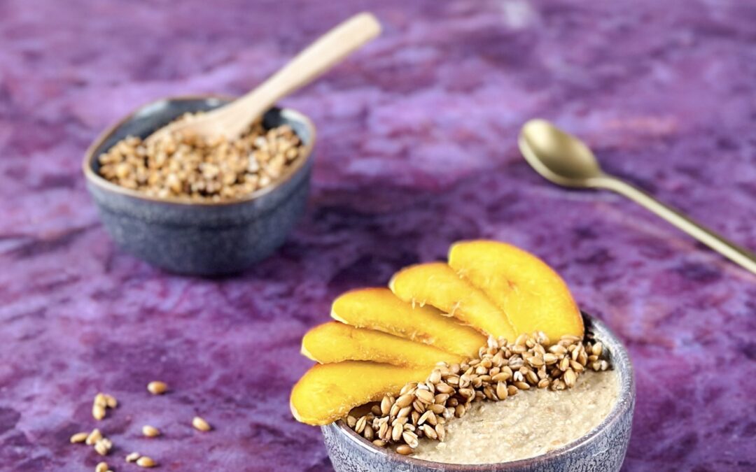 Raw Einkorn Pfirsich Schale